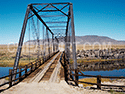 Old Metal bridge crossing 